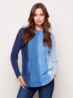Back Lace Up Sweater