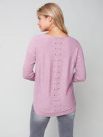 Back Lace Up Sweater