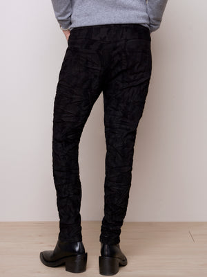 Crinkle Suede Jogger