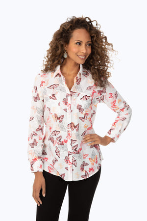 Butterfly Long Sleeve Blouse