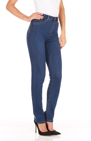 Light indigo supreme denim, Suzanne slim leg